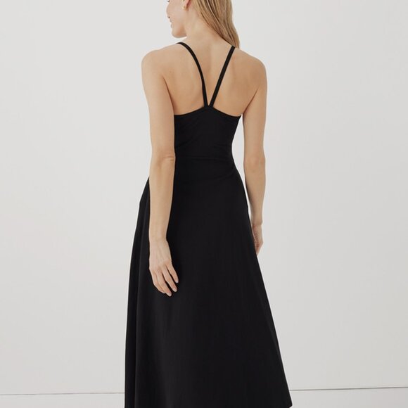 Organic Cotton Fit and Flare Midi Dress PACT - Picture 8 of 9